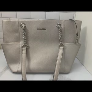 Silver Calvin Klein Purse
